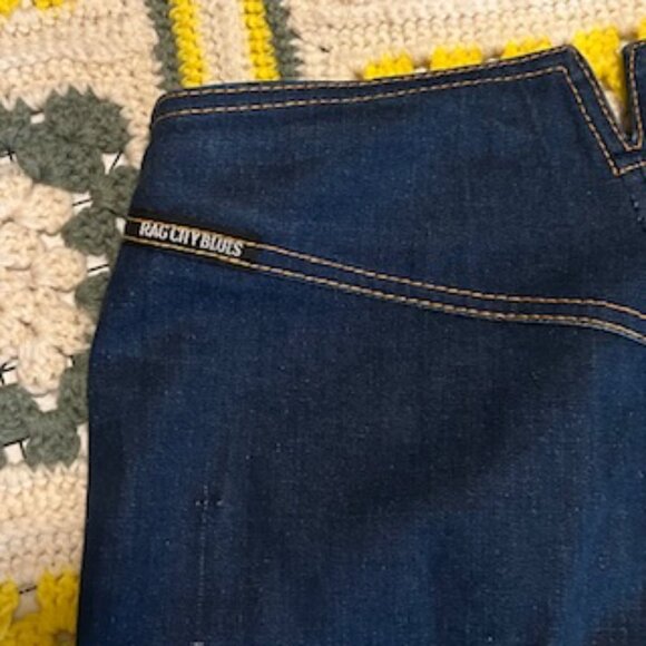1980s Vintage Rag City Blues  Double Button Through Fly, High Waist Jeans - Picture 4 of 11
